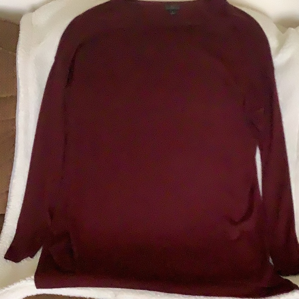 Burgundy Long Sleeve Sweater